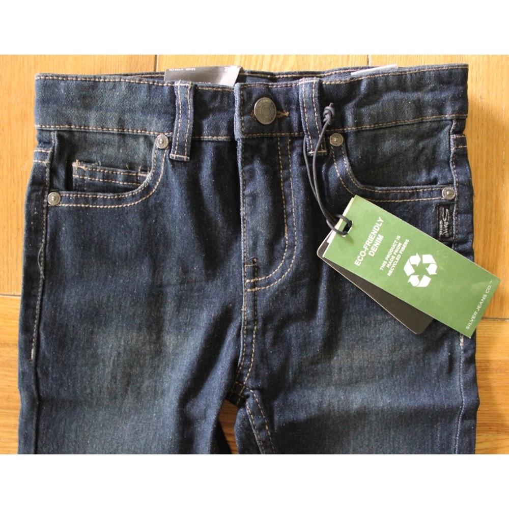 Silver Jeans & Co. NEW Boys Zane Bootcut Indigo Wash Jeans Size 4 - Picture 3 of 6